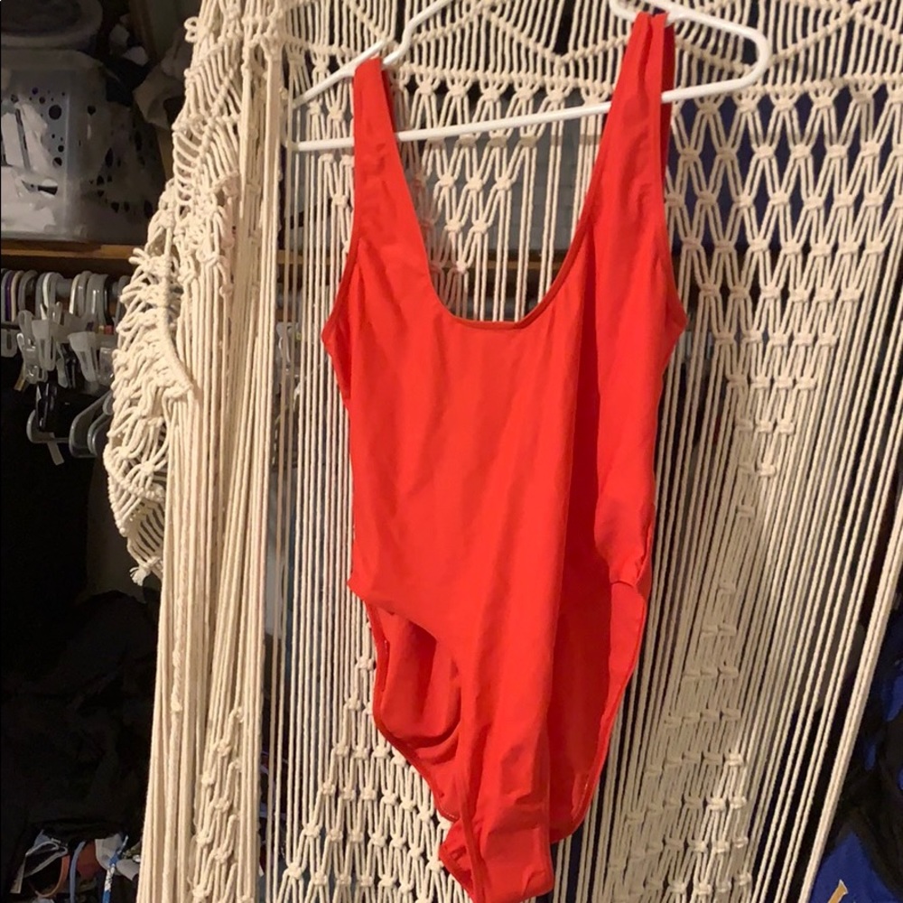 Cheeky Scrunch Bottom One-Piece (Red)